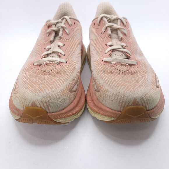 Hoka One One Clifton 9 Women's Size 6b Running Shoes Sandstone Cream - Picture 3 of 7